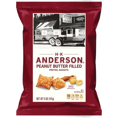 HK Anderson Peanut Butter Filled Pretzel Nuggets 5 Oz., PK12
